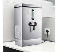 Chaudière à eau - Distributeur d'eau chaude instantanée de 40 L avec robinet, double filtration, réapprovisionnement automatique, acier inoxydable pour thé et cantines