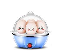 Chaudière À Œufs Électrique Double Couche, Mini Cuiseur Vapeur 14 | Multifonctionnel, Maïs, Crème Anglaise, Automatique, Pour Petit-déjeuner(Blue 7 Eggs)