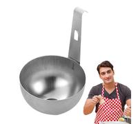 Chaudière À Œufs - Pocheuse À Œufs En Acier Inoxydable De 2,64 X 4,13 Pouces, Machine À Pochés, Porte-cuiseur À Vapeur Rond Antiadhésif, Tasses De Chaudière Pour La Cuisine, Le Petit-déjeuner, La