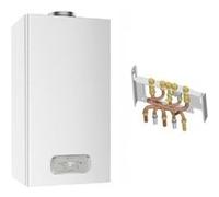Chaudière Gaz BasNox Inoa Nox Chaffoteaux 25 kW / Cheminée Complète (Douilles + Dosseret) Gris G