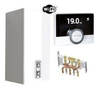 Chaudière Gaz BasNox Urbia Nox Chaffoteaux 24 kW VMC Complète (Douilles + Dosseret) avec Thermostat Connecté