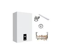 Chaudière gaz condensation Bluehelix Alpha 28C Accessoires Avec dosseret et kit ventouse horizontale