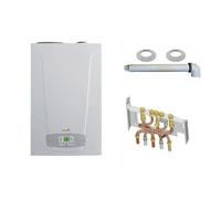 Chaudière Gaz Condensation Initia + Duo Chappée 25 kW Complète (Ventouse + Douilles + Dosseret)