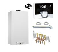 Chaudière Gaz Condensation Inoa Green Chaffoteaux 25 kW Complète (Ventouse + Douilles + Dosseret) avec Thermostat Connecté