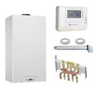 Chaudière gaz condensation inoa green 25 kw complète (ventouse + douilles + dosseret) avec thermostat filaire