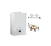 Chaudière Gaz Condensation MPX MI Slim De Dietrich 33 kW Complète (DOSSERET + DOUILLES + VENTOUSE)