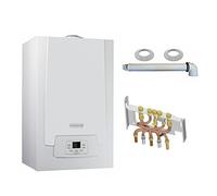 Chaudière Gaz Condensation MPX MI Slim De Dietrich 33 kW Complète (DOSSERET + DOUILLES + VENTOUSE)