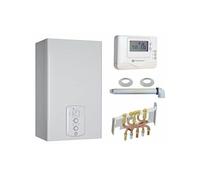 Chaudière Gaz Condensation Urbia Green 25 kW Complète (Ventouse + Douilles + Dosseret) avec Thermostat Filaire