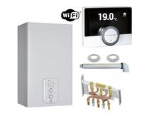 Chaudière Gaz Condensation Urbia Green Chaffoteaux 25 kW Complète (Ventouse + Douilles + Dosseret) avec Thermostat Connecté