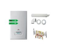 PACK CHAUDIERE GAZ MURALE THEMAPLUS CONDENS F25 SAUNIER DUVAL DOSSERET ET VENTOUSE INCLUS