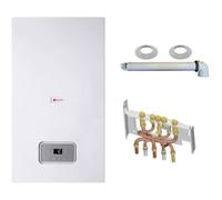 Chaudière murale à condensation - SAUNIER DUVAL - SemiaFast Condens F25 - 25kW - Gaz naturel - Pack complet