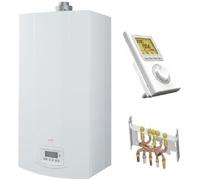 Chaudière murale - CHAPPEE - LUNA ST+ FLIRT 2.24 CF - Gaz naturel - 24 kW - Pack prêt à poser