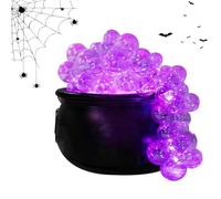 Chaudron bouillonnant de décorations d'halloween,Chaudron d'halloween | Black Bowl Vintage Decor Illuminez Le Chaudron des Sorcières,Trépied de décorations de Chaudron, Bouilloire de de sorci