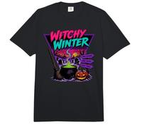 Chaudron de cimetière Effrayant d'hiver sorcière Comfort Colors Adult Heavyweight T-Shirt