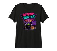 Chaudron de cimetière Effrayant d'hiver sorcière T-Shirt Haut de Gamme