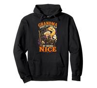 Chaudron de sorcière de Grand-mère Halloween Humour Noir Sweat à Capuche