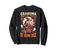 Chaudron de sorcière de Grand-mère Halloween Humour Noir Sweatshirt