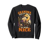Chaudron de sorcière de Grand-mère Halloween Humour Noir Sweatshirt