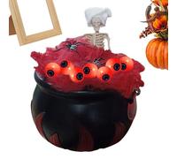 Chaudron de Sorcière,Décor Effrayant Pour Cheminée Halloween | Chaudron Facile à Installer pour Particuliers Organisateurs Événements Scolaires Maison Hantée Photobox Cheminée Rebord de Fenêtre
