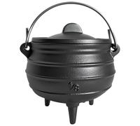 Chaudron de sorcière en fonte de 9, 9 cm avec couvercle, poignée et 3 longs pieds, bol à bonbons d'Halloween pour décorations fête