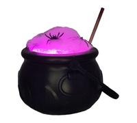 Chaudron de Sorcière Halloween Centre de Table Coloré avec Baguette et | Chaudron de Halloween à LED pour Table de Chevet Cheminée Bibliothèque Entrée Manoir Hanté Fêtes