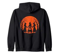 Chaudron de sorcière Halloween Lune Sweat à Capuche