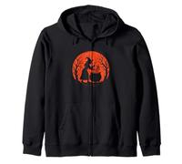 Chaudron de sorcière Halloween Lune Sweat à Capuche