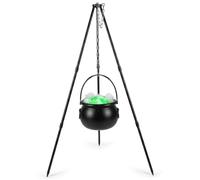 Chaudron de sorcières pour décoration d'halloween, 78, 7 cm | Bande LED vert vif, support de trépied robuste, idéal pour les fêtes d'Halloween
