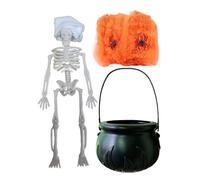 Chaudron Décor Halloween,Décoration Maison Hantée Halloween | Chaudron Facile à Installer pour Particuliers Organisateurs Événements Scolaires Maison Hantée Photobox Cheminée Rebord de Fenêtre