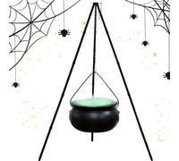Chaudron Décoratif Décoration De Seau À Bonbons avec Trépied Et Guirlande