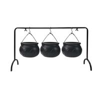 Chaudron Des Sorcières Halloween Grand Chaudron Décoratif de Sorcière Avec | 3 Pièces Bols De Service Décoration Cuisine Pour Maison, Bureau, Maison Hantée, Porche, Table, Étagère, Cheminé