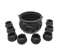 Chaudron d'Halloween - Porte-bonbons effrayant, petite bouilloire de sorcière | Serveur de friandises de fête, seau réutilisable pour rassemblements de costumes, arrangement de table, événements de