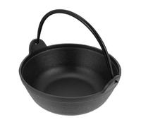 Chaudron en Fonte Noir, Grand Format, Cuisson Uniforme, pour Soupes