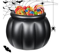 Chaudron Gonflable Halloween Grande Capacité Noir Gonflable et Imperméable