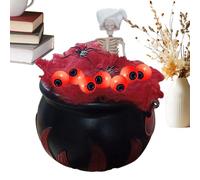 Chaudron Halloween,Décoration Spectrale pour Halloween | Chaudron Sorcier pour Fête Jardin Table Fotobooth Salle Vitrine Fêtes Automnes