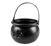 Boland 74463 - Bouilloire de sorcière en Plastique Noir, 13 x 19 cm, décoration Costume, Halloween, Carnaval, fête à thème, Accessoire