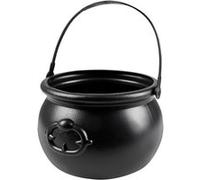 Boland 74463 - Chaudron de sorcière, Taille env. 13 x 19 cm, Noir, en Plastique, décoration, Costume, Halloween, Carnaval, soirée à thème, Accessoire