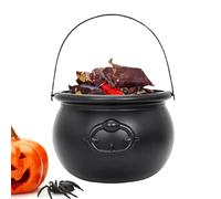 Chaudron Noir De Sorcière Pour Bougies - Pot À Bonbons Multifonction Pour Sorcière Noire, Pots À D'Halloween Pour Petits Jouets, Biscuits, Bonbons, Chocolats, Bijoux, Accessoires Pour Adultes,