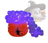 Chaudron Sorcière, Extérieur Halloween Sorcière Chaudron, Bobbler Porte-Bonbons pour Jardin Horreur Maison Fêtes Événements Extérieur