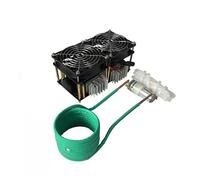 Chauffa par Induction ZVS 2500W, chauffa, carte PCB, Machine de à haute fréquence, métal fondu + bobine + creuset + pompe Chauffage Rapide