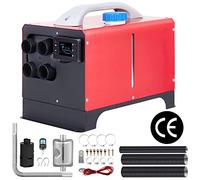 Chauffage à air diesel 12 V 8 kW avec interrupteur LCD, télécommande, silencieux, chauffage diesel tout-en-un, chauffage de stationnement avec 4 sorties d'air pour voitures, bus, camping-cars, cami