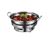 Chauffage à alcool - Brûleur portable en acier inoxydable - Coupe-vent - Compact - Pour l'extérieur, pique-nique, chauffage, , pêche, road trips, maison, jardin, arrière-cour