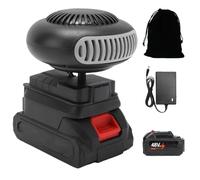 Chauffage A Batterie Sans Fil,Portable Rechargeable Usb Chauffage Voiture Sans Fil,Chauffage Rapide,DéGivrage, DéSembueur,Pour Maison,Bureau,Camping-Car, Suv,Bureau (Une batterie, 48v)