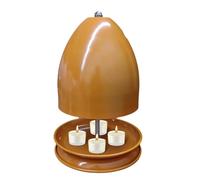 Chauffage À Bougie Chauffe-Plat - 17,5x27cm | Grand Espace Poêle À Bougie Chauffage Rapide, Four Métallique - Pour Bureaux, Chambres, Salles D'Étude