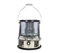 Chauffage à convection au kérosène portatif de camping avec cheminée en verre résistant aux hautes températures, sac rangement(White)