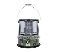 Chauffage à convection au kérosène portatif de camping avec cheminée en verre résistant aux hautes températures, sac rangement(Green)