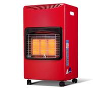 Chauffage à gaz portable 4.2kW - Réchauffeur d'armoire mobile compact avec roues pour l'intérieur et l'extérieur, réglages de chaleur réglables, paquet d'accessoires complet pour le bureau, garage, ha