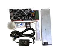 Chauffage à Induction, Module de chauffage de fusion de trempe par Induction à haute fréquence 3000W 55A ZVS + bobine + pompe + alimentation + creuset(Without crucible)