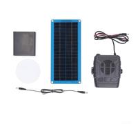 Chauffage à panneau solaire, chauffage solaire portable avec souffleur d'air chaud de 60 W pour poulailler, maisons de chien et chat et petite serre (A)
