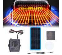 Chauffage à panneau solaire simple 30 W, chauffage solaire portable, chauffage pour maison pour animaux de compagnie, chauffage à panneau solaire à vent chaud pour chauffage extérieur et charge